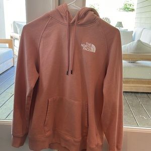 Women’s pink North Face hoodie. Size small.